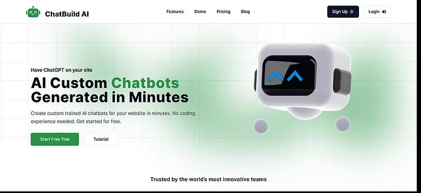 Chatbuild Io Home Page Image